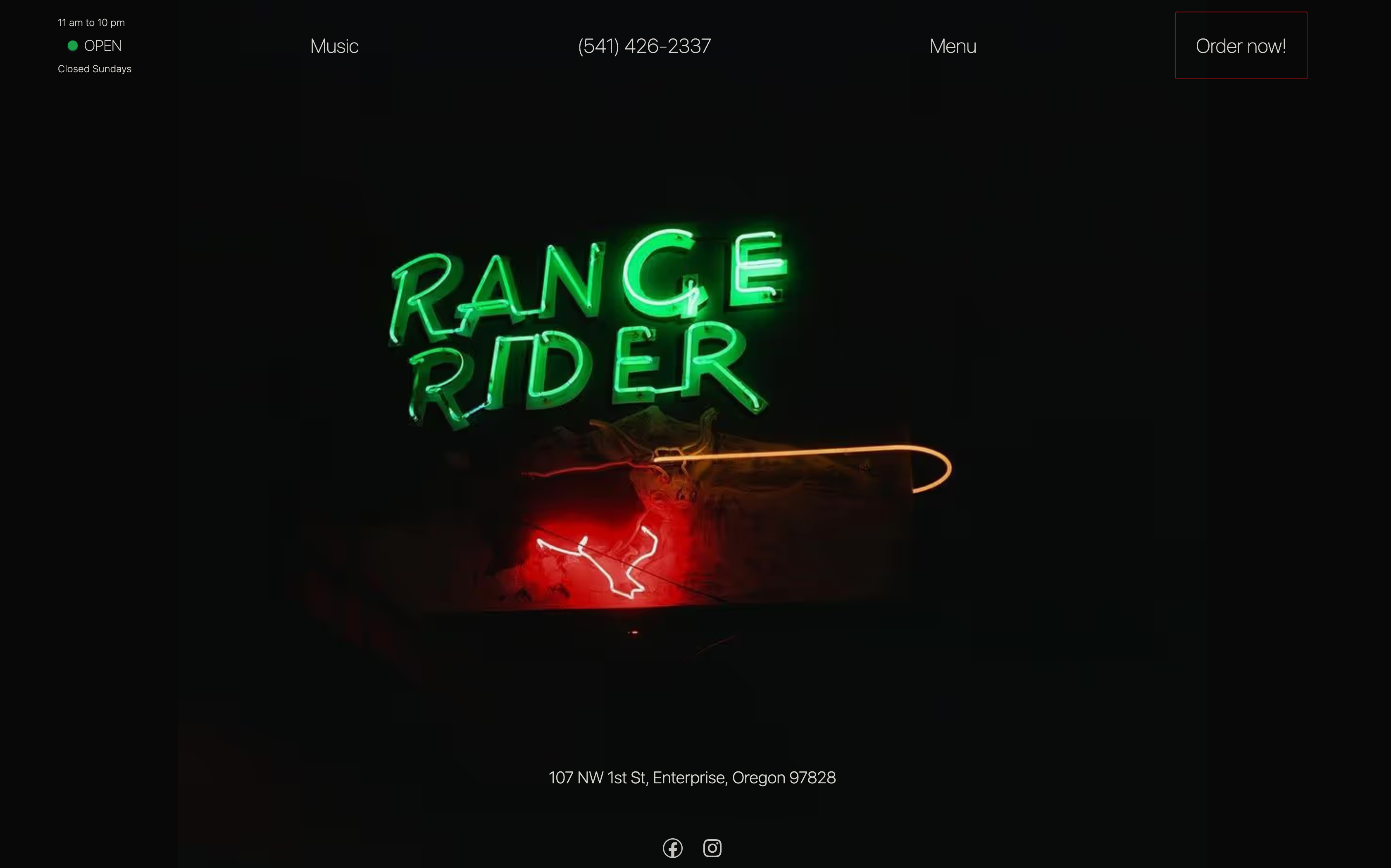 Range Rider desktop view