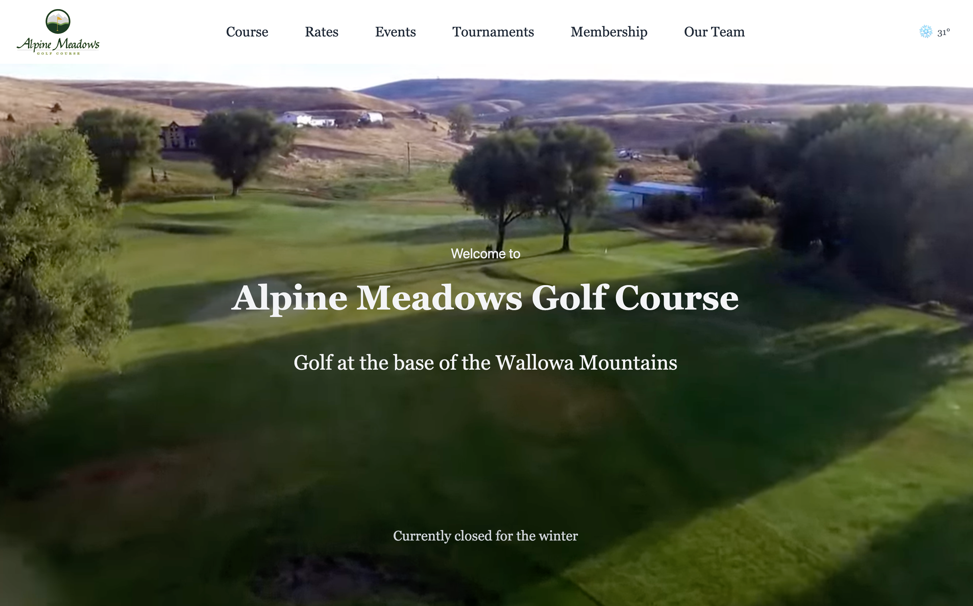 Alpine Meadows Golf Course desktop view