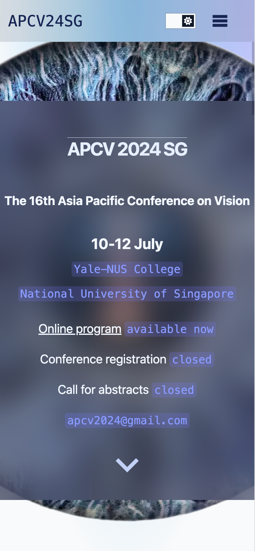 Asia Pacific Conference on Vision 2024 mobile view